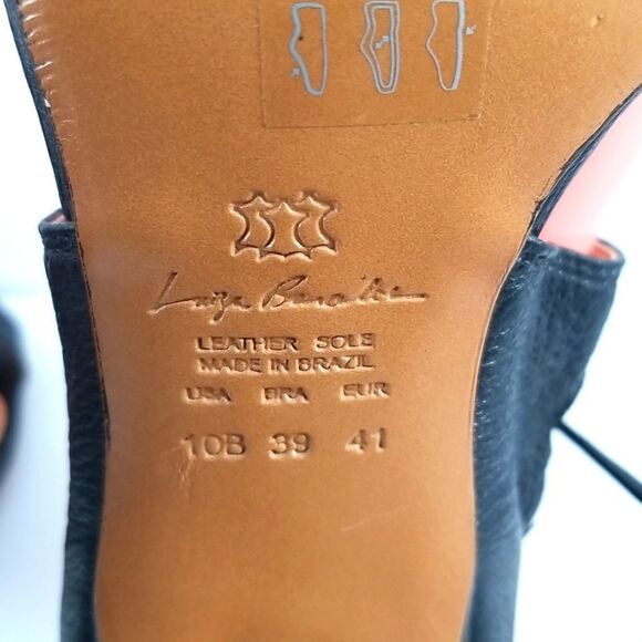 Luiza Barcelos Black Heels size 10 (S559) - Picture 6 of 7